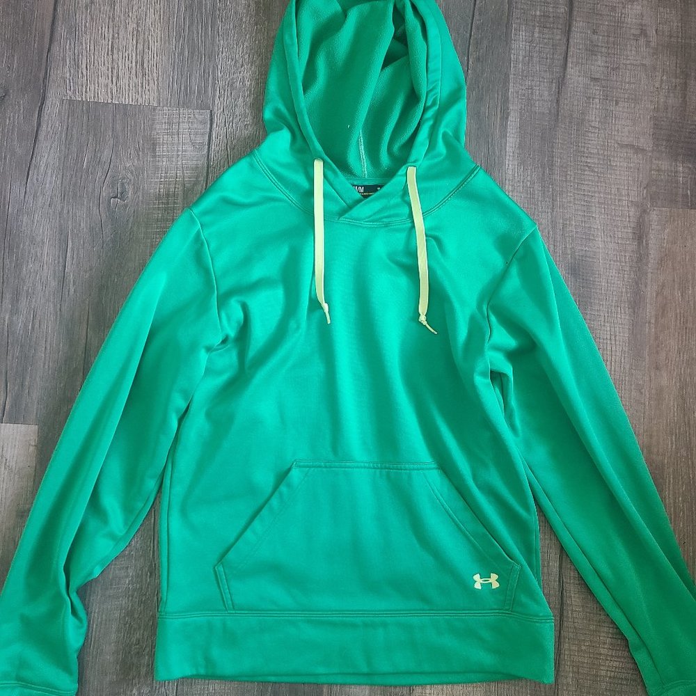 Green Under Armour Pull Over Hoodie